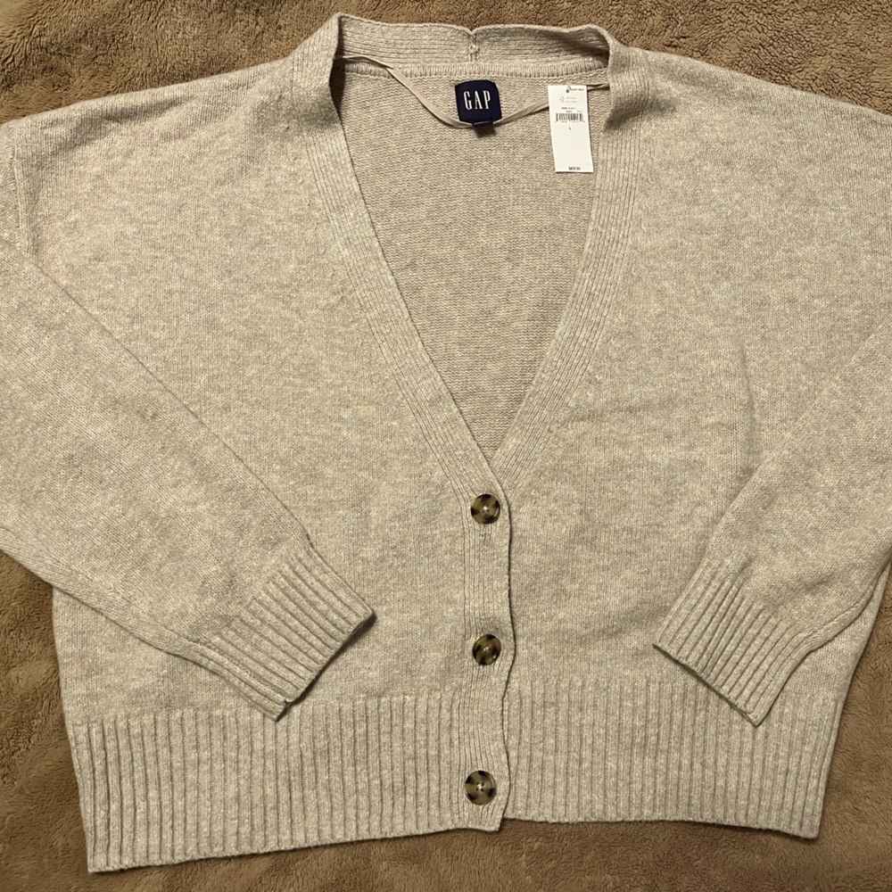 New Gap cashsoft cropped cardigan